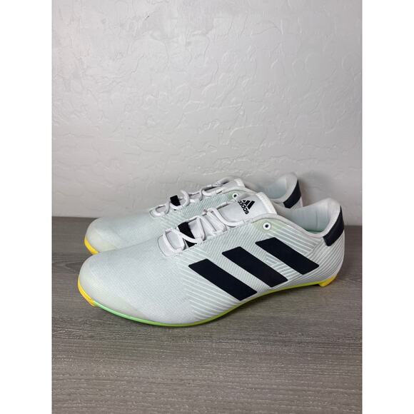 ADIDAS The Road Solar Cycling Shoes White Green GX1661 Size 12 - Picture 1 of 8